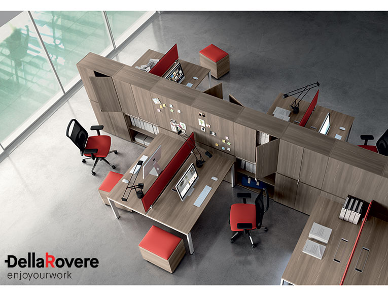 Tables de bureau opérationnels - LEGODESK - Della Rovere_1