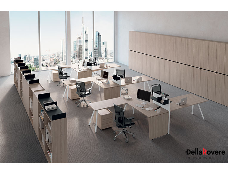 Office workstation desk - EKOMPI - Della Rovere_0