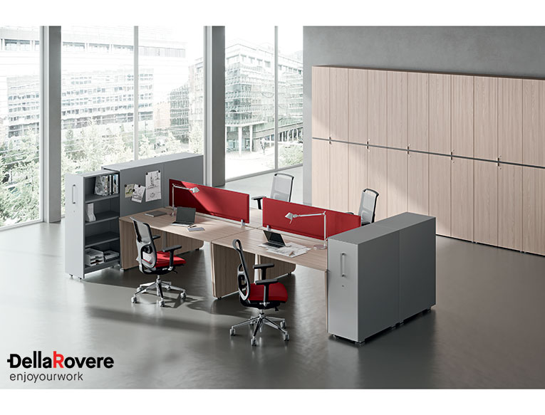 Office workstation desk - EKOMPI - Della Rovere_9