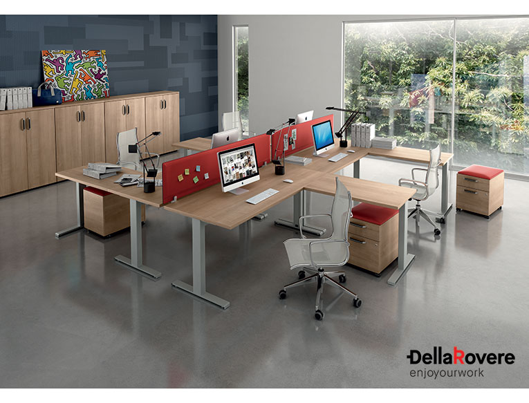 Office workstation desk - KOMPAS - Della Rovere_0