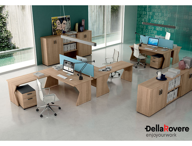 Office workstation desk - KOMPAS - Della Rovere_5