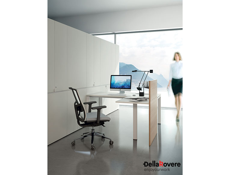 Office workstation desk - LEGODESK - Della Rovere_11