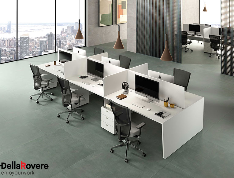 Office workstation desk - EKOMPI - Della Rovere_1