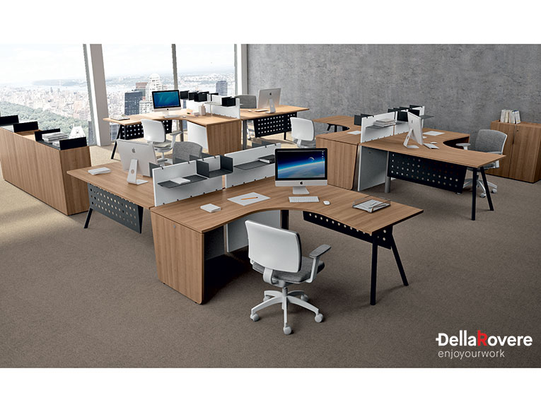 Office workstation desk - EKOMPI - Della Rovere_2