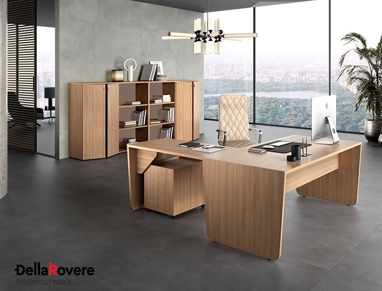 Office workstation desk - EKOMPI - Della Rovere_2