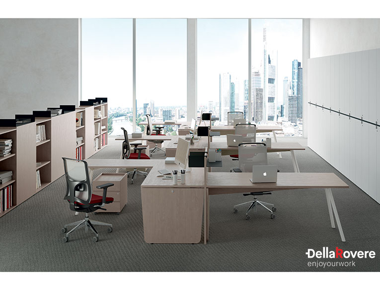 Office workstation desk - EKOMPI - Della Rovere_5