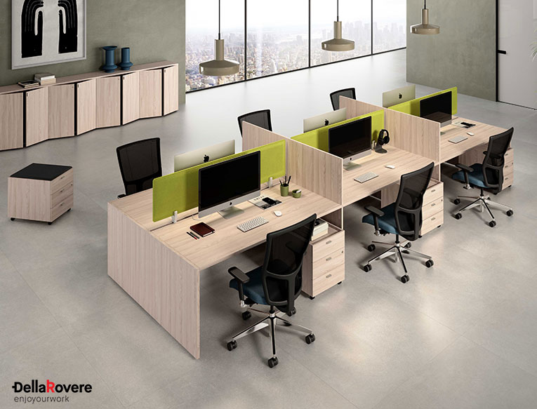 Office workstation desk - EKOMPI - Della Rovere_3