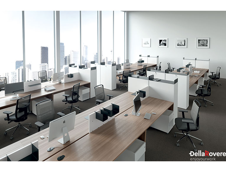 Office workstation desk - EKOMPI - Della Rovere_6