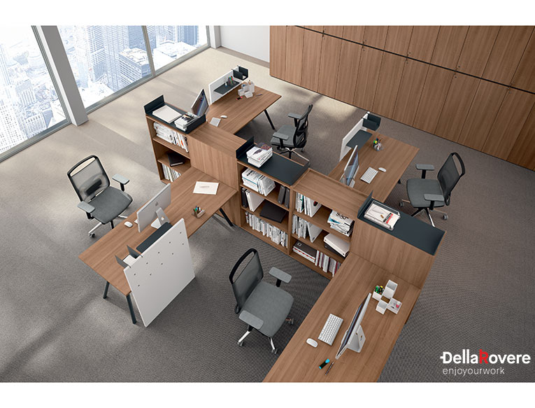 Office workstation desk - EKOMPI - Della Rovere_7