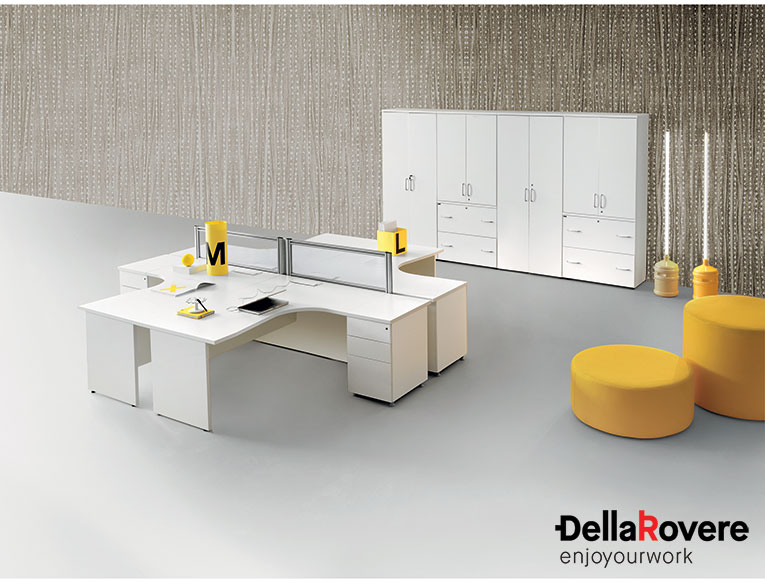 Office workstation desk - KOMPAS - Della Rovere_3