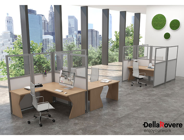 Bureaux Open Space - PRATIKO LIGHT - Della Rovere_5