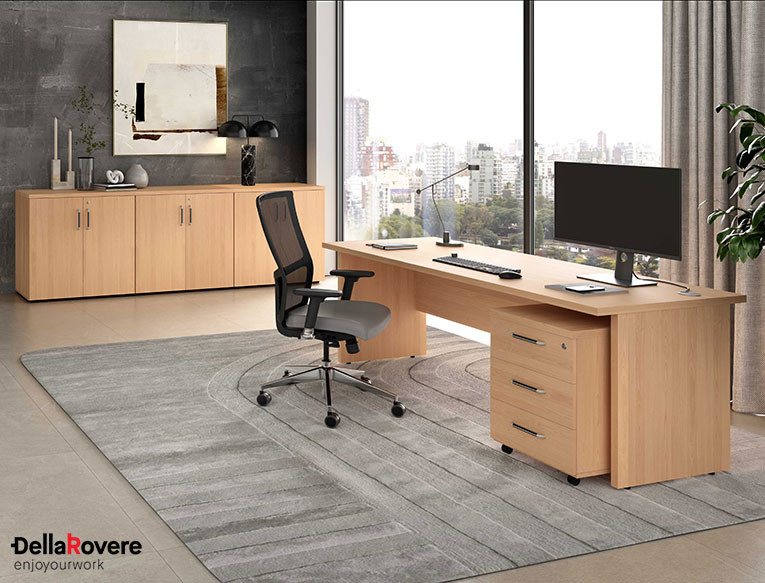 Office workstation desk - KOMPAS - Della Rovere_4