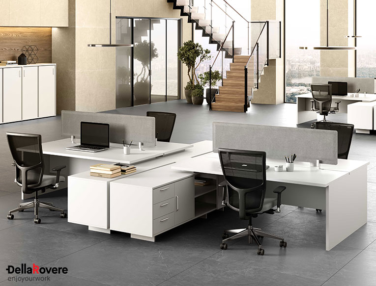 Office workstation desk - KOMPAS - Della Rovere_5