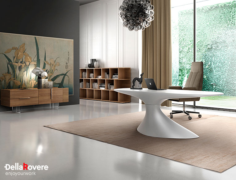 Scrivania di design per ufficio - ZERO - Della Rovere_5