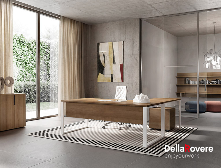 Executive office desk - BIQUADRO - Della Rovere_3
