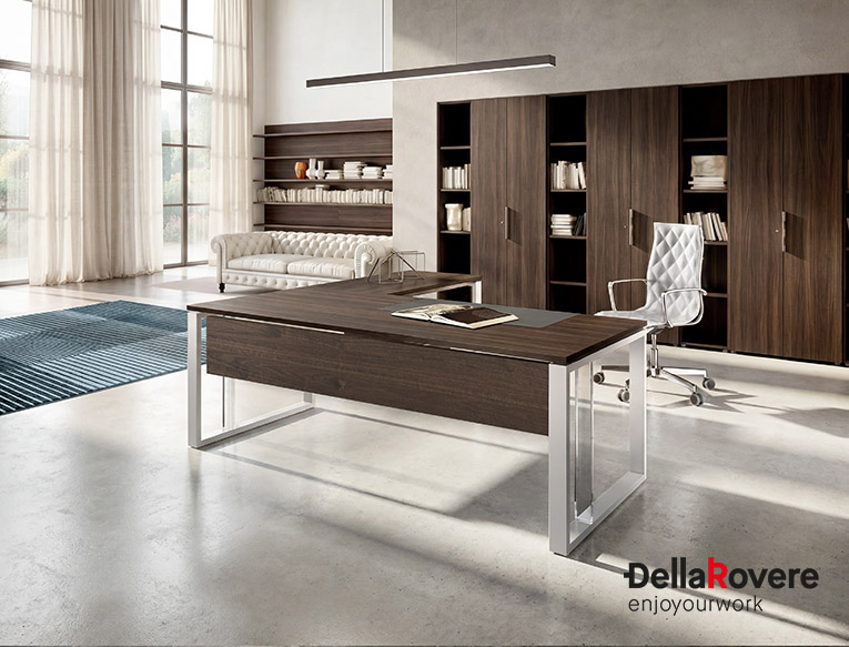 Executive office desk - BIQUADRO - Della Rovere_4