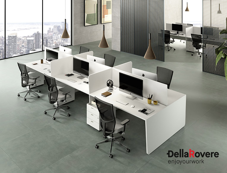 Office workstation desk - EKOMPI - Della Rovere_29