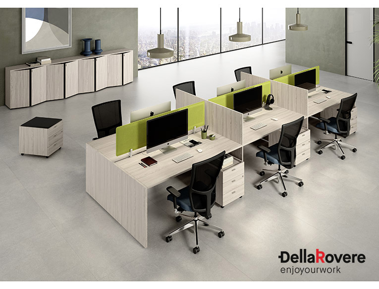 Office workstation desk - EKOMPI - Della Rovere_26