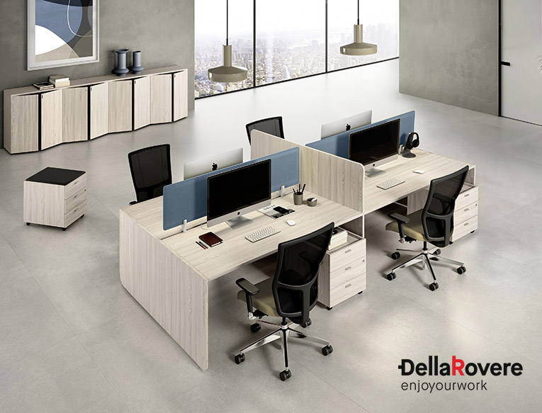 Office workstation desk - EKOMPI - Della Rovere_27