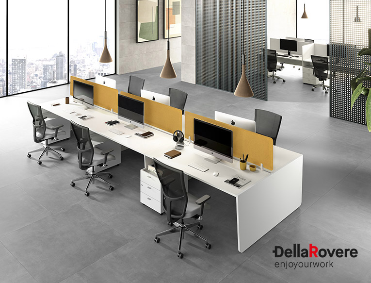 Office workstation desk - EKOMPI - Della Rovere_2