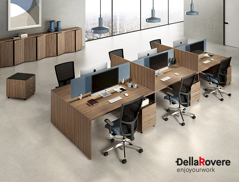Office workstation desk - EKOMPI - Della Rovere_5