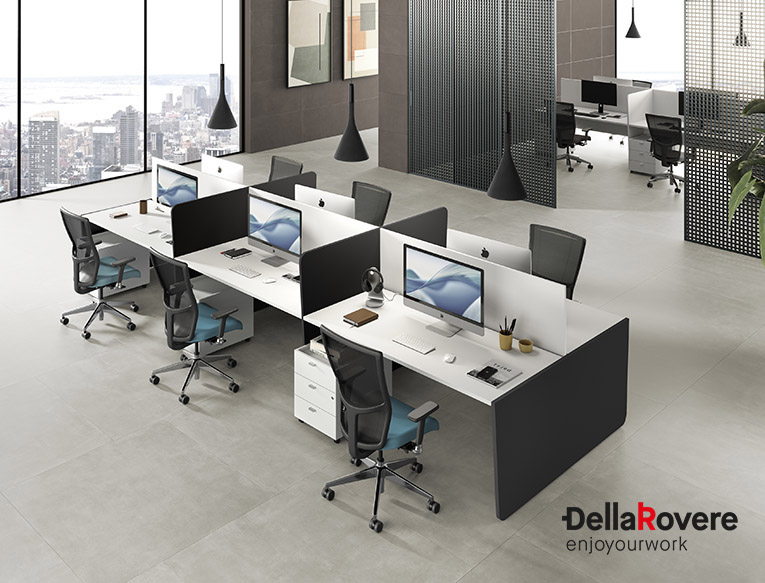 Office workstation desk - EKOMPI - Della Rovere_18