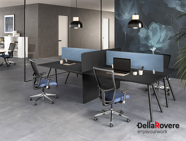 Office workstation desk - EKOMPI - Della Rovere_7