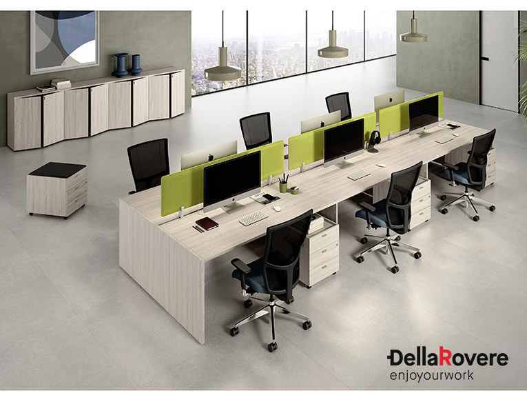 Office workstation desk - EKOMPI - Della Rovere_11