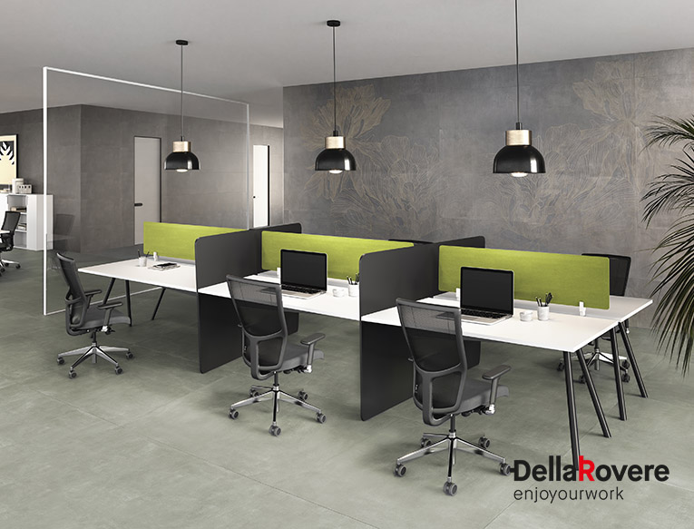 Office workstation desk - EKOMPI - Della Rovere_13