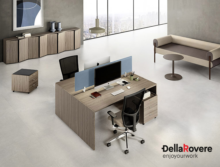 Office workstation desk - EKOMPI - Della Rovere_15