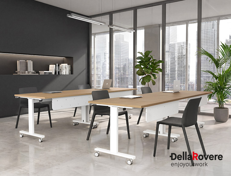 Office workstation desk - LEGODESK - Della Rovere_5