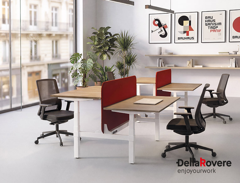 Office workstation desk - LEGODESK - Della Rovere_3
